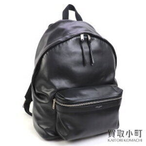 Saint Laurent City Matte Leather Backpack Black AAEJZ
